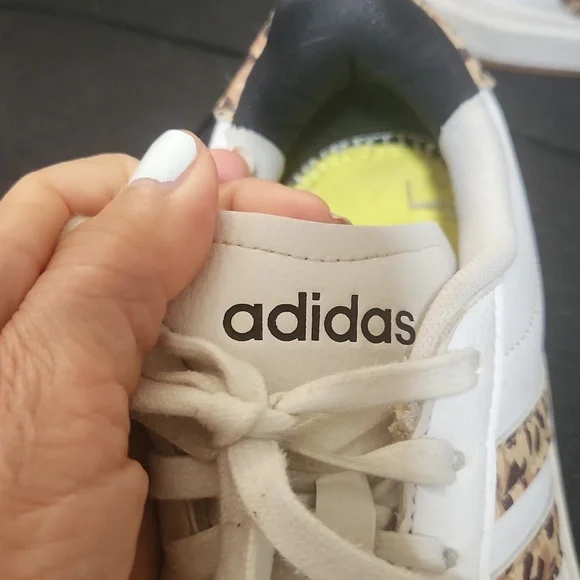 Adidas Women's White Sneakers with Leopard Print - Picture 2 of 4